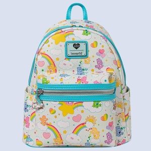 Lounge Fly Disney 40th Anniversary Care Bears Mini Backpack AOP Rainbow